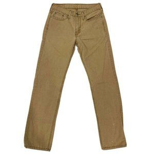 Levis 514 Men's Straight 29x32 Chino Jean Pants Tan Beige Khaki Jeans